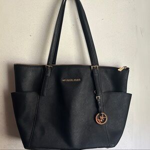 Michael Kors Black Leather Tote